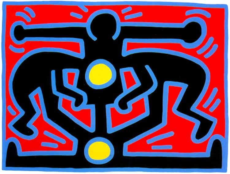 Keith Haring, Growing (Plate 3), 1988