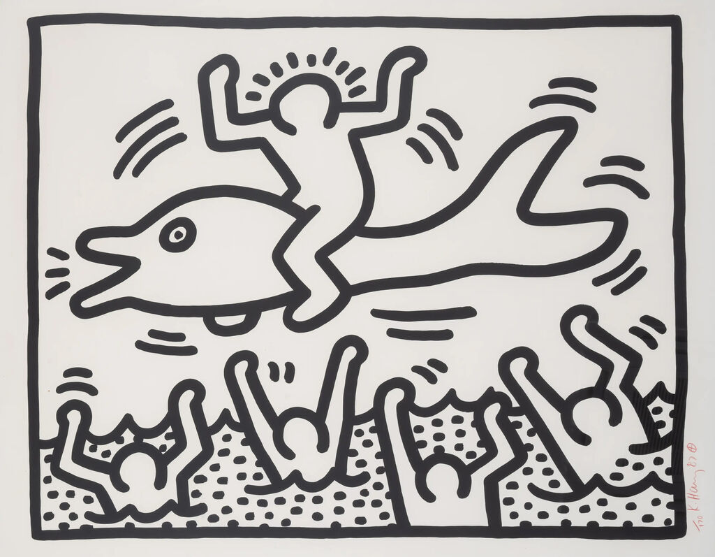 Untitled (Man on Dolphin), image 1