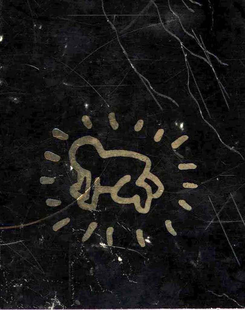 Keith Haring Crawling Baby Drawing c.1983, image 1