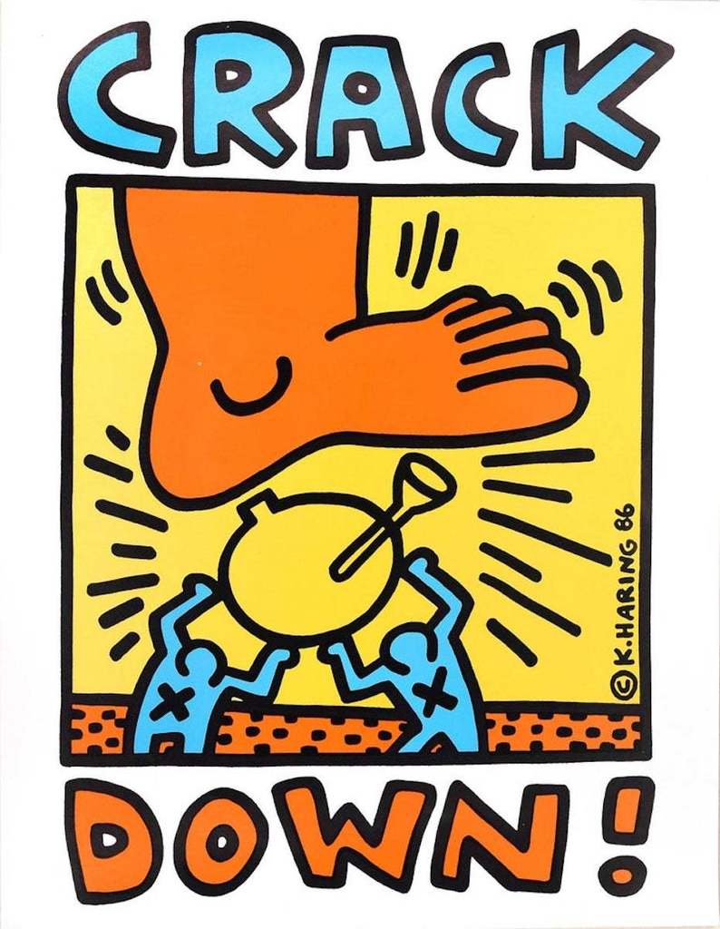 Keith Haring, Crack Down!, 1986