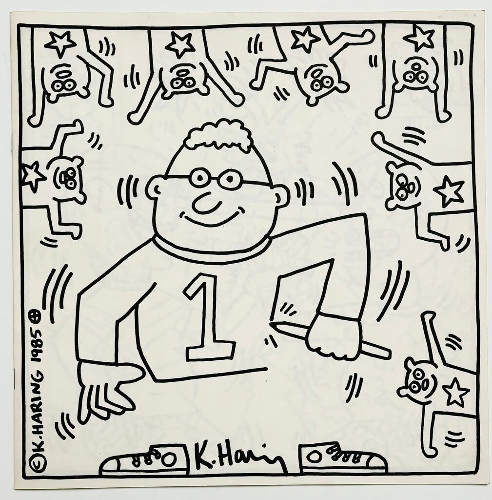 Keith Haring coloring book 1986 (Keith Haring Pop Shop 1986), image 1