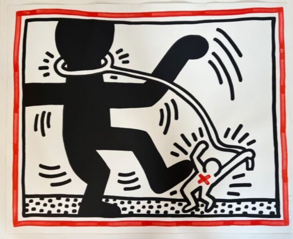 Keith Haring, Untitled (Free South Africa #2), 1985