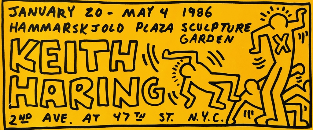 Keith Haring, Keith Haring illustrated 1986 announcement, 1986