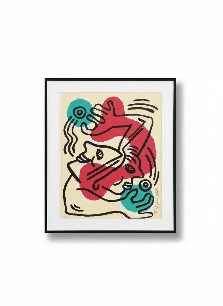 Keith Haring, Untitled (United Nations '88) / International Volunteer Day, 1988