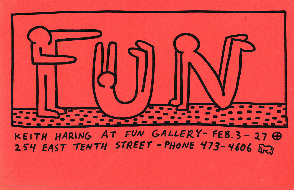 Keith Haring Fun Gallery 1983, image 1