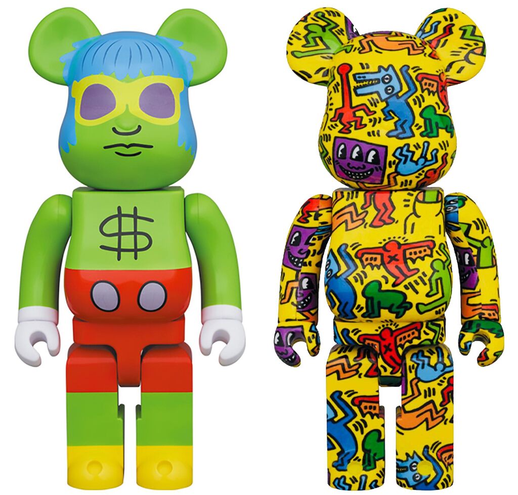 Keith Haring, Keith Haring Bearbrick 400% set of 2 works (Haring BE@RBRICK), 2020-2022