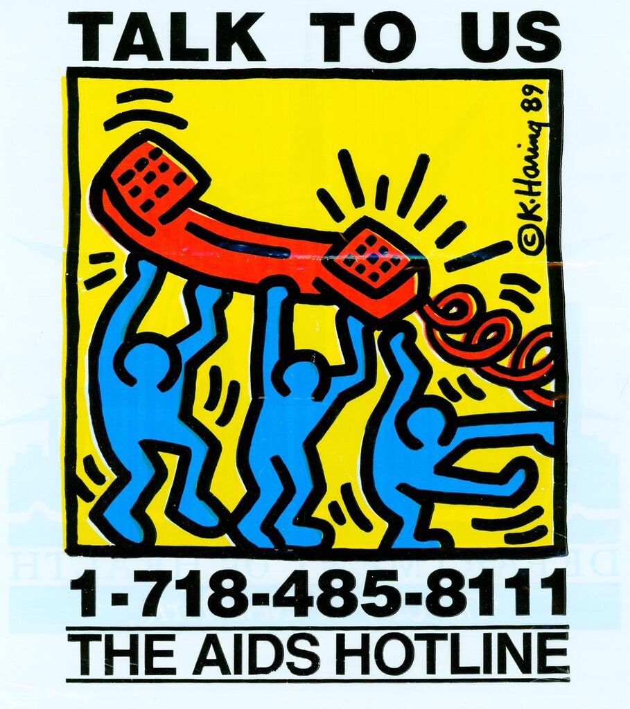 Keith Haring Talk To Us! 1989 (bag), image 1