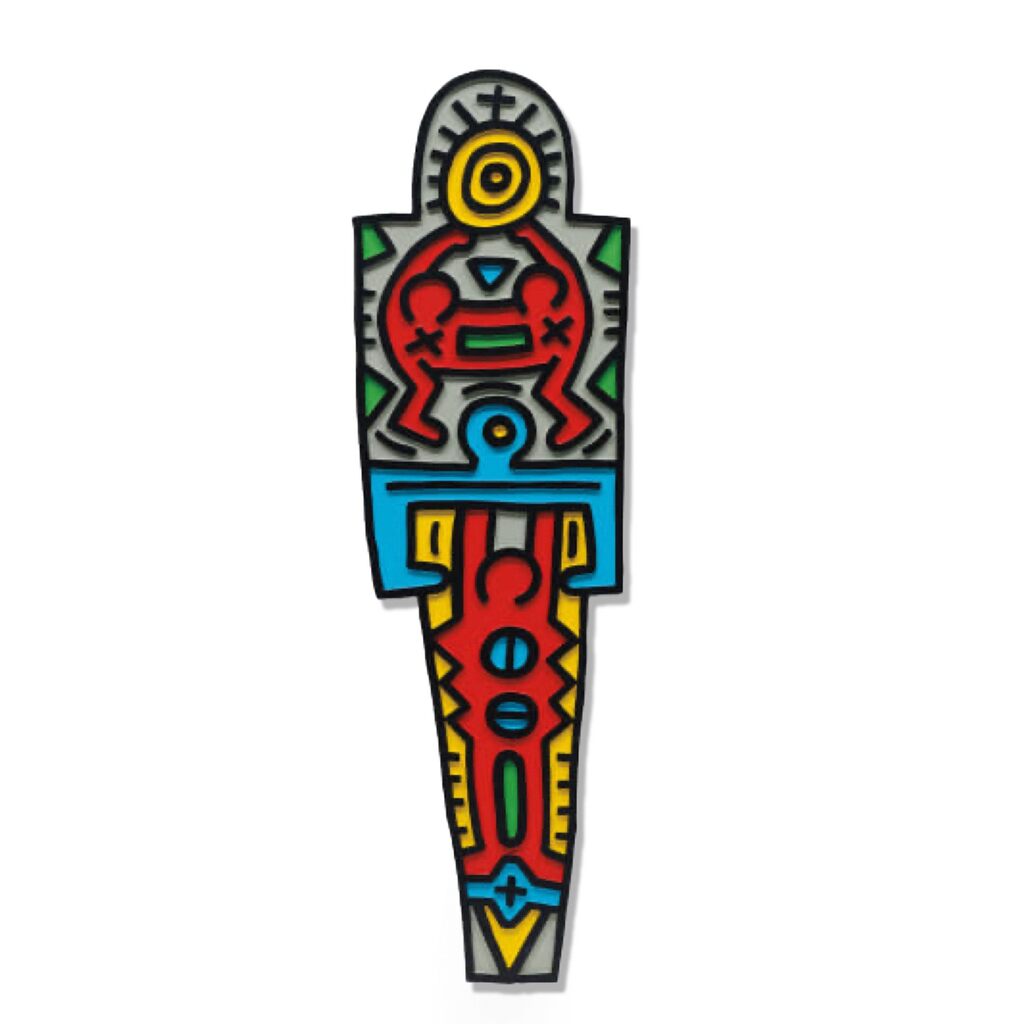 Keith Haring, Wood Totem, 1988