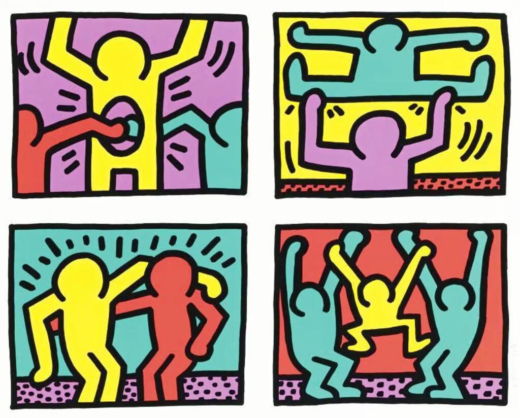 Keith Haring, Pop Shop Quad I, 1987