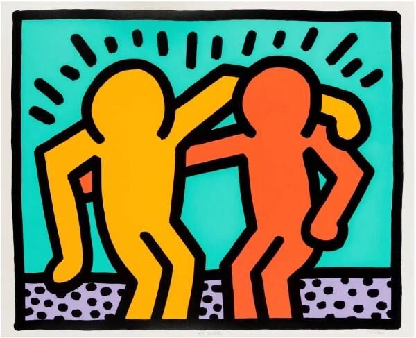 Keith Haring, Best Buddies, 1990