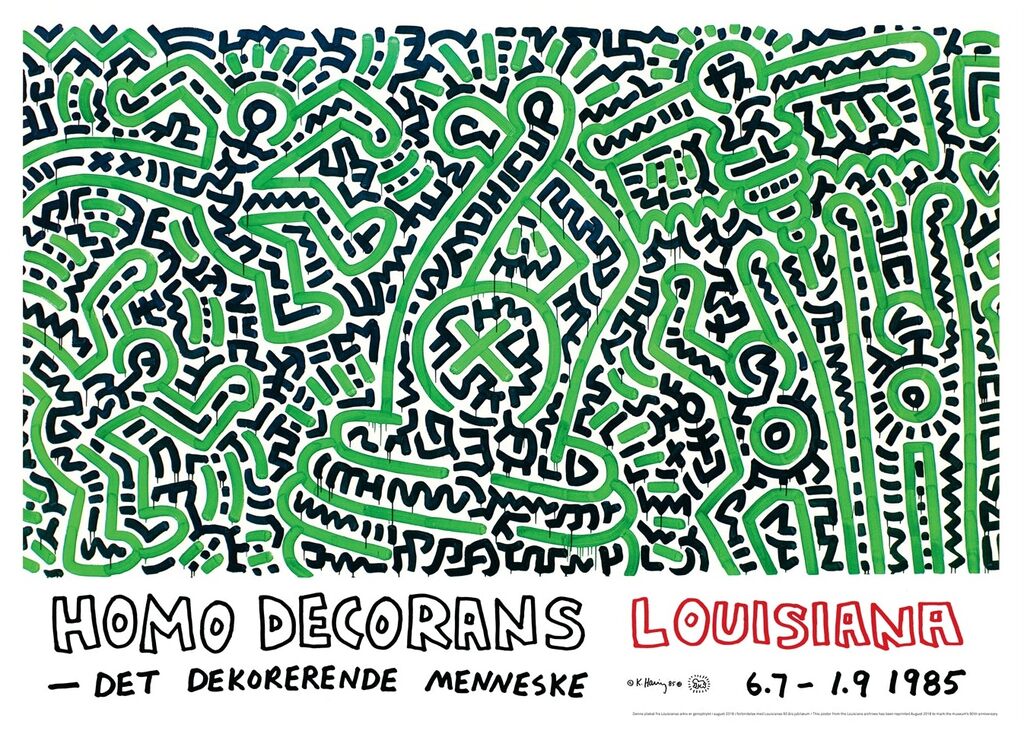 Keith Haring, Homo Decorans Anniversary Poster, 2018