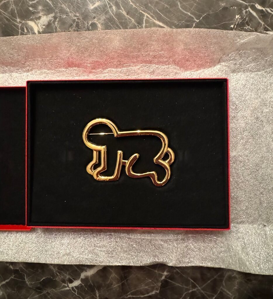 Keith Haring, Untitled (Baby Pin 18kt Gold), 1989