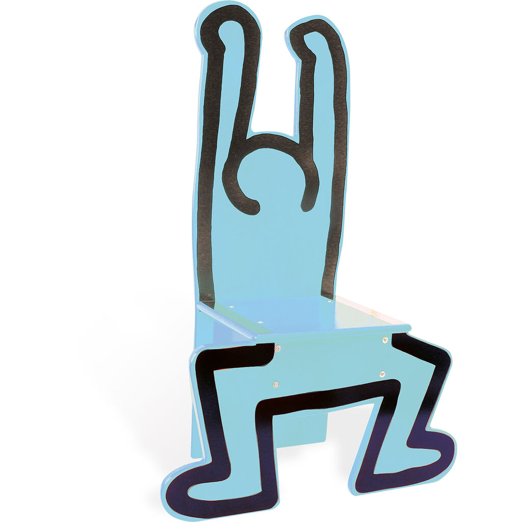 Keith Haring, Child's Chaise Chair in Bright Blue, 2020