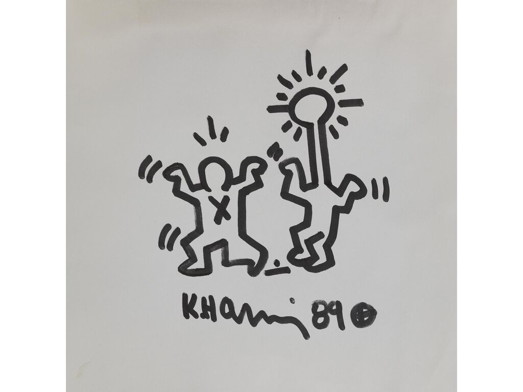 Keith Haring, Untitled (Two Figures), 1989