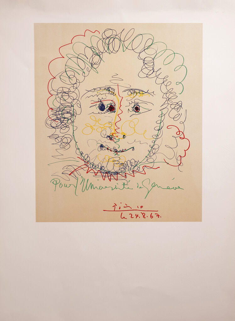 Pablo Picasso, Pou l'Universite de Geneve - Portrait of a Young Man, 1967