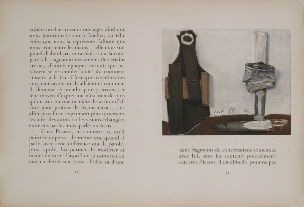 Pablo Picasso, Bouteille et Vitre, 1938