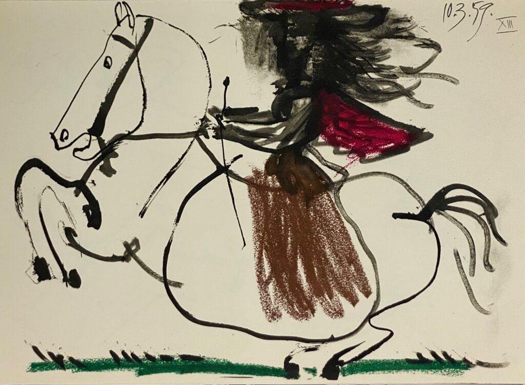 Pablo Picasso, La cavalière XIII, 1961