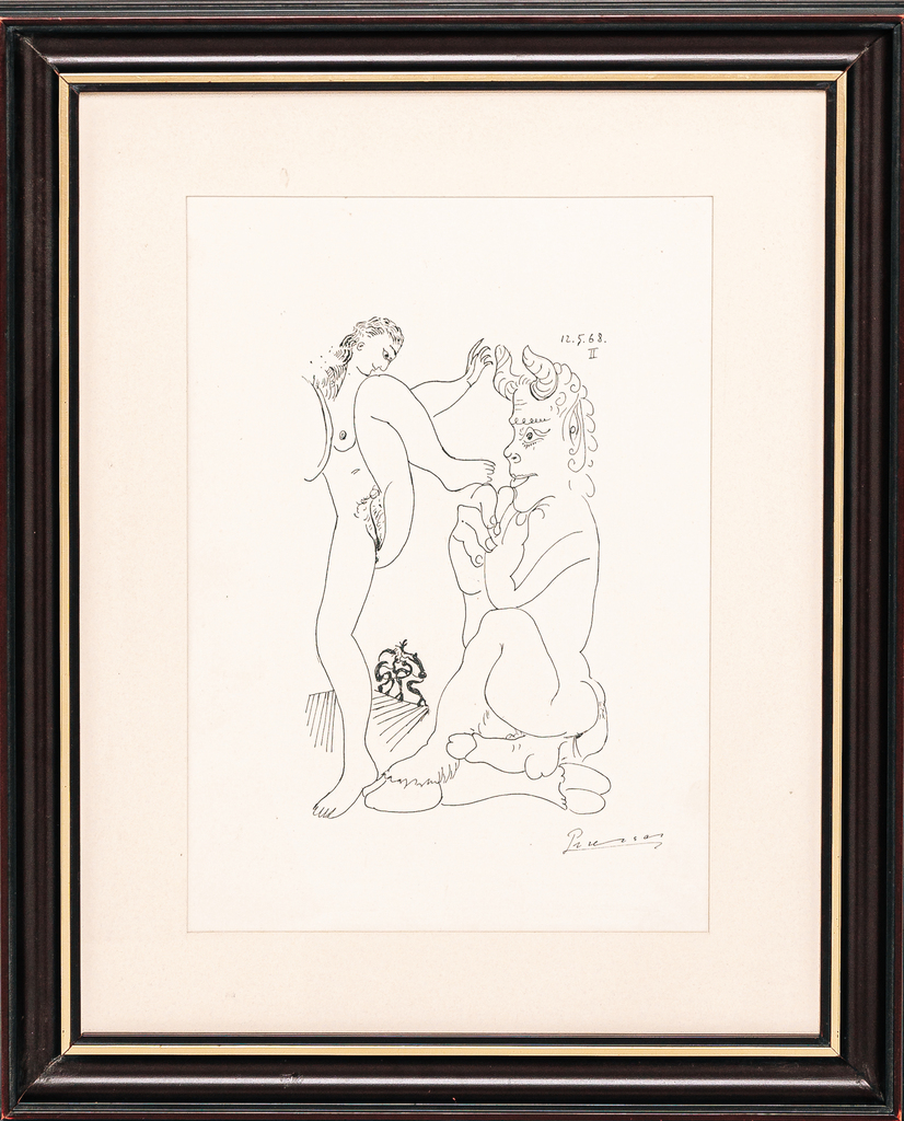 Pablo Picasso, Nymph and Satyr, 1968