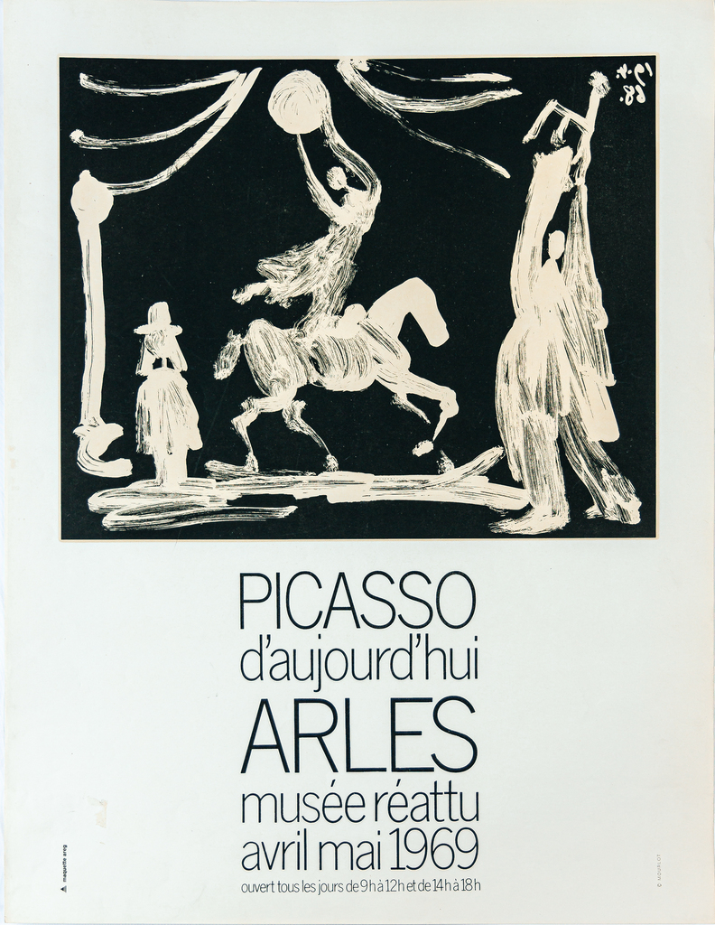 Pablo Picasso, Picasso Today, Poster for the exhibition at the Reattu Arles Museum., 1968