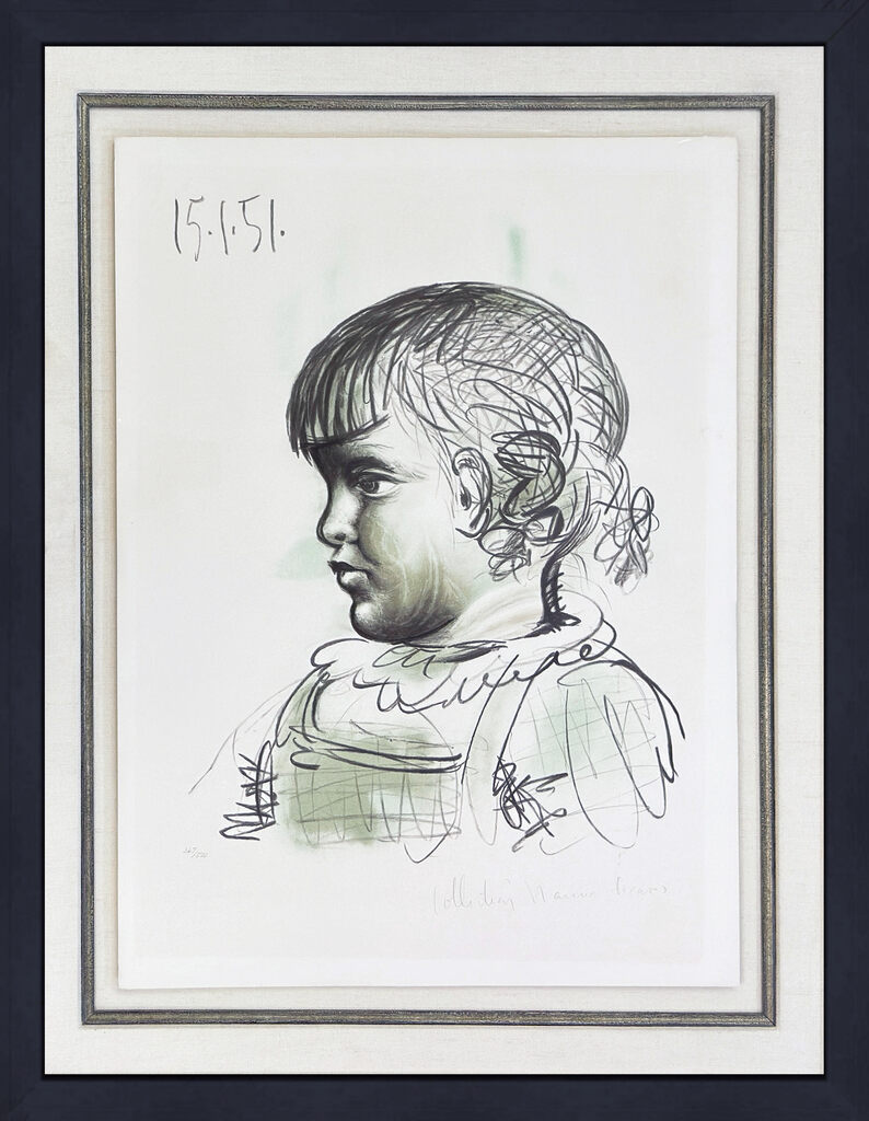 Pablo Picasso, Portrait D'Enfant (Marina Picasso Estate hand signed lithograph), 1979-1982