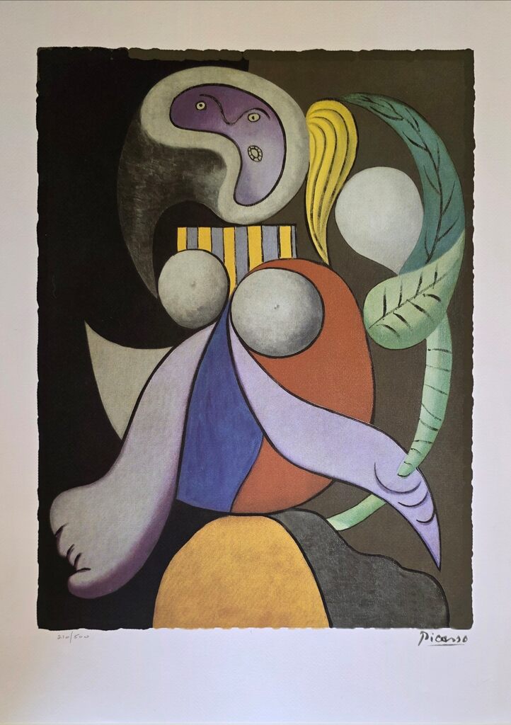 Pablo Picasso, woman with flower, .