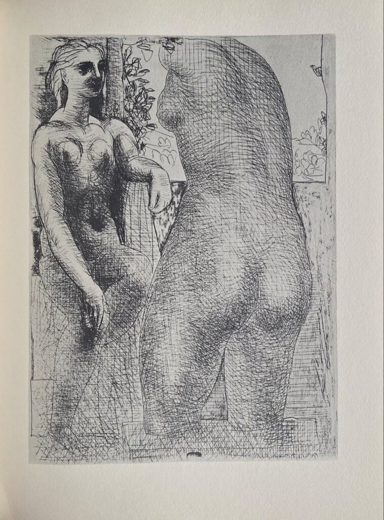 Pablo Picasso, Marie-Thérèse regardant son corps sculpté, 1956