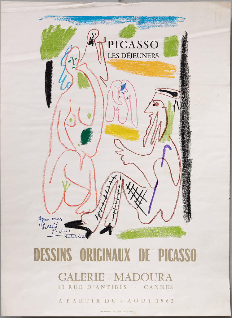 Pablo Picasso, Les Déjeuners / Dessins Originaux de Picasso, 1962