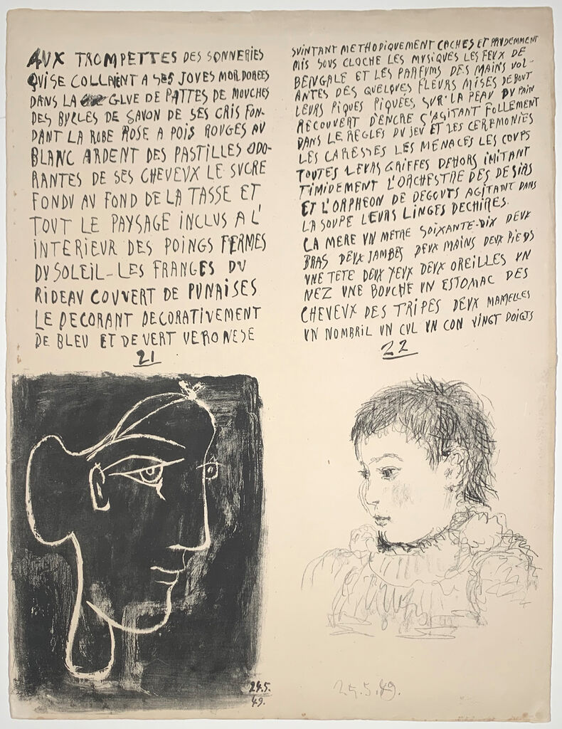 Poèmes et lithographies, sheet 12, image 1