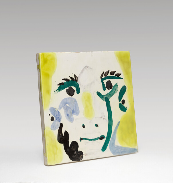 Carreau visage d'homme (Tile with a Man's face), image 1