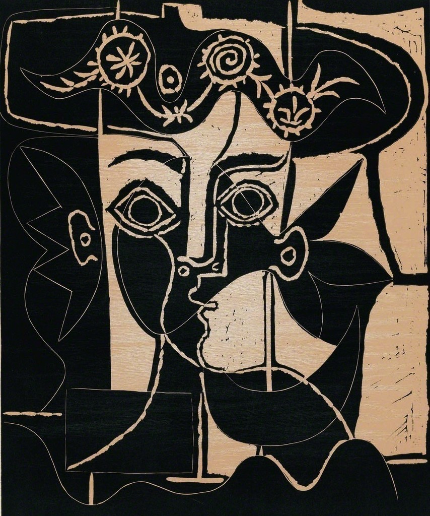 Pablo Picasso, Grande Tête de Femme au Chapeau Orné, 1962