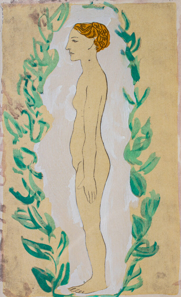 Pablo Picasso, Femme nue debout (Un Eventail), 1962