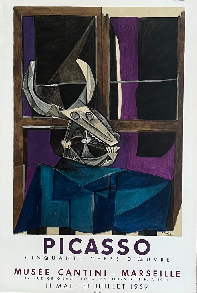 Pablo Picasso, Nature Morte au Crane de Taureau - Musée Cantini, 1959