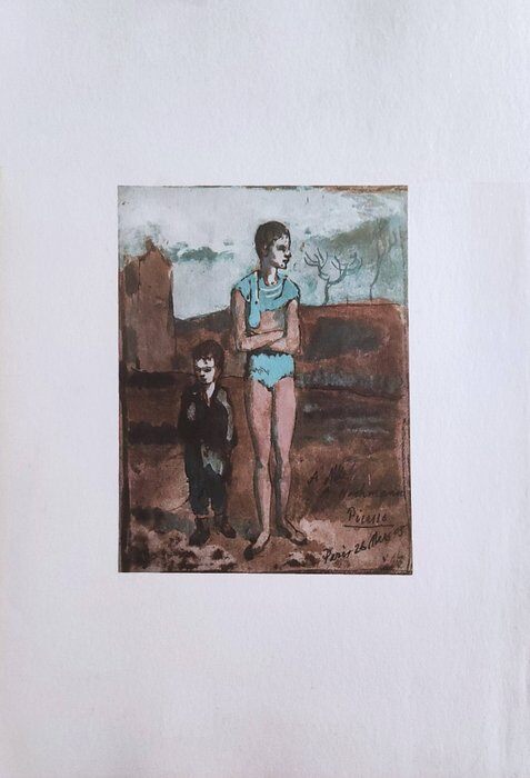 Pablo Picasso, Harlequin and Boy, 1946