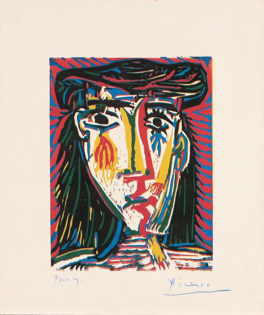 Pablo Picasso, Femme au chapeau, 1962