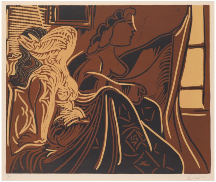 Pablo Picasso, Deux femmes près de la fenêtre,, 1959