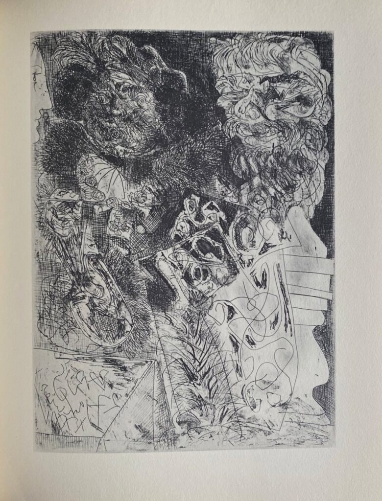 Pablo Picasso, Rembrandt au "Turban", aux "fourrures" et à "l'œil d'éléphant", 1956