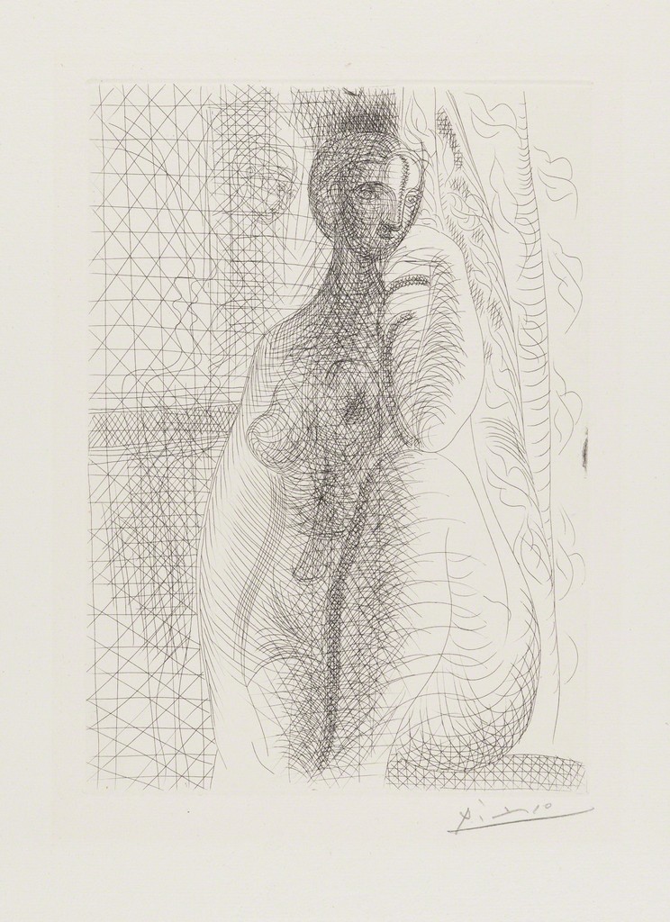 Pablo Picasso, Female Nude with Leg Bent