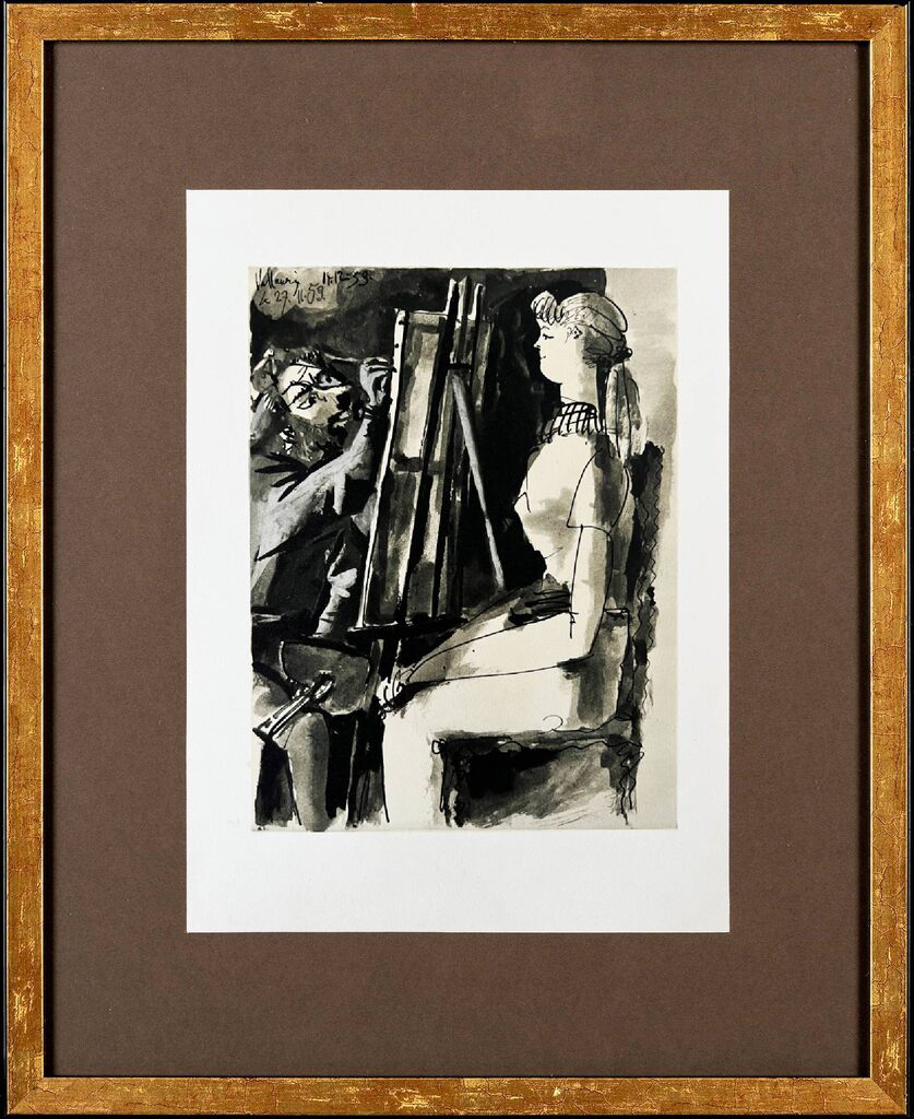 Pablo Picasso, Le Peintre et son Modèle I, 1954