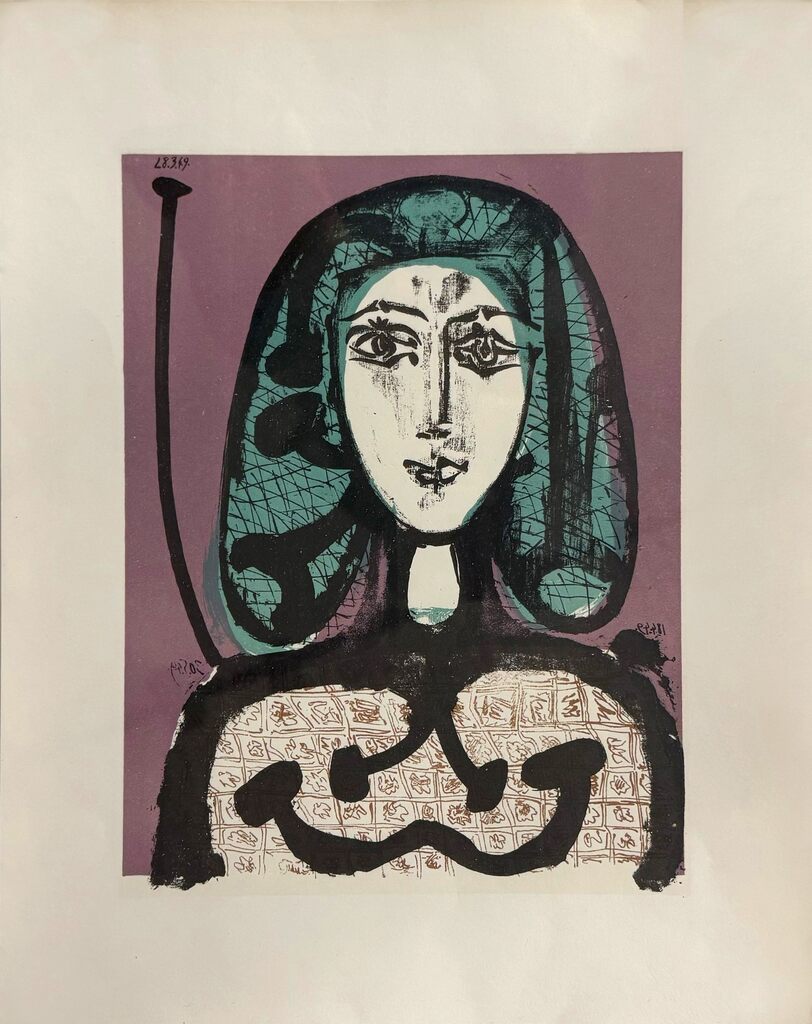 Pablo Picasso, La Femme à la Résille, 1956