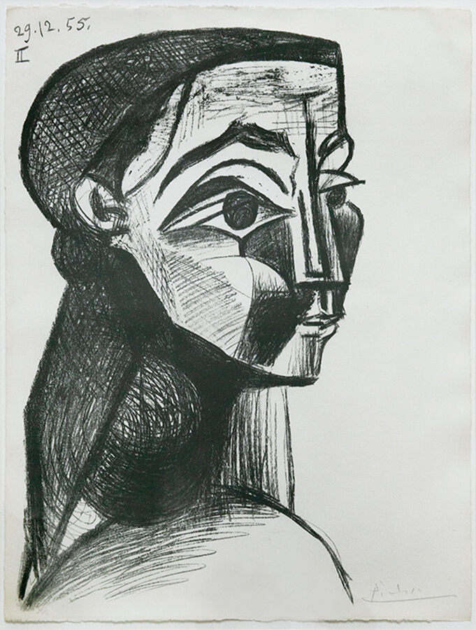 Pablo Picasso, Portrait De Femme II, 1955