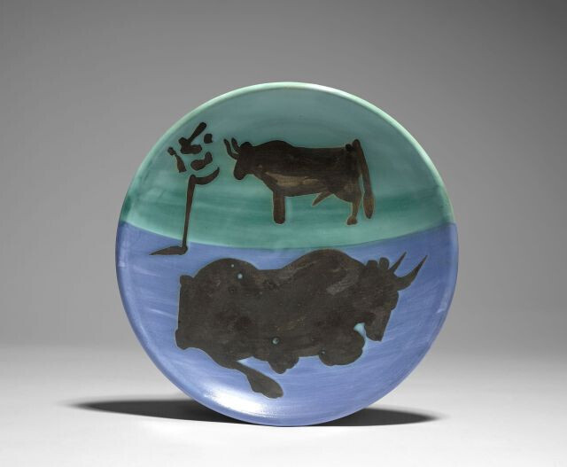Pablo Picasso, Assiette Toros, 1952
