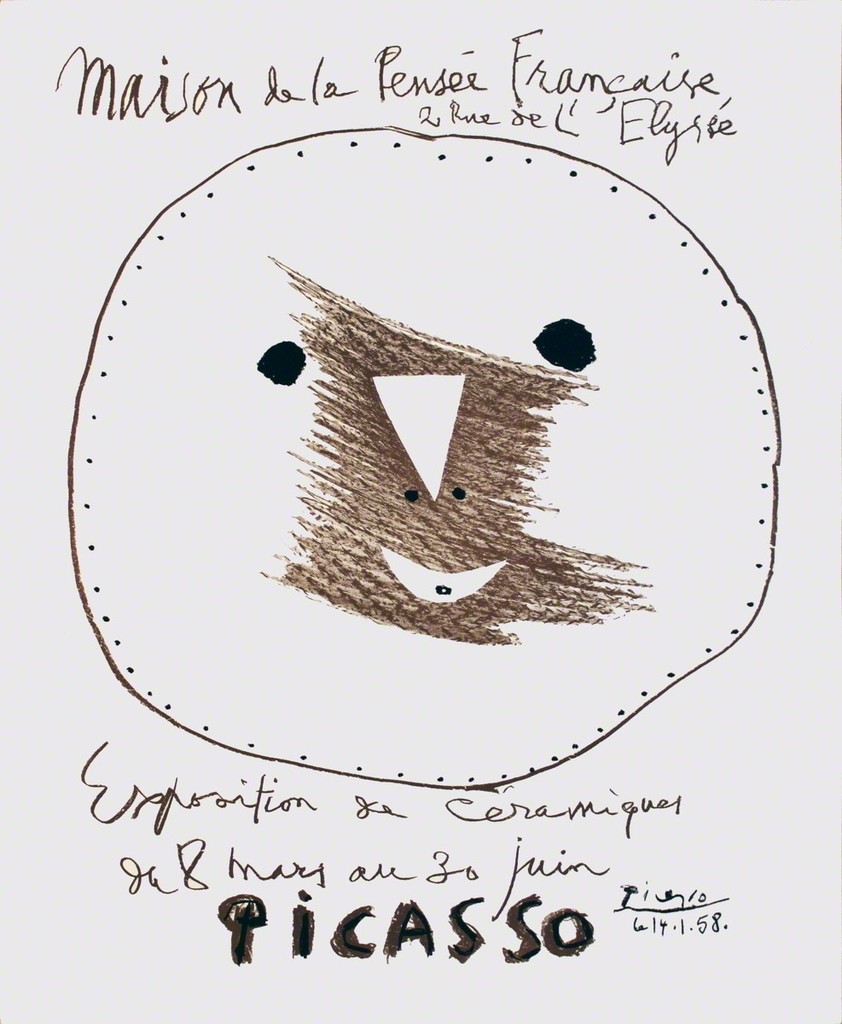 Pablo Picasso, Maison de la Pensee Francaise, 1958