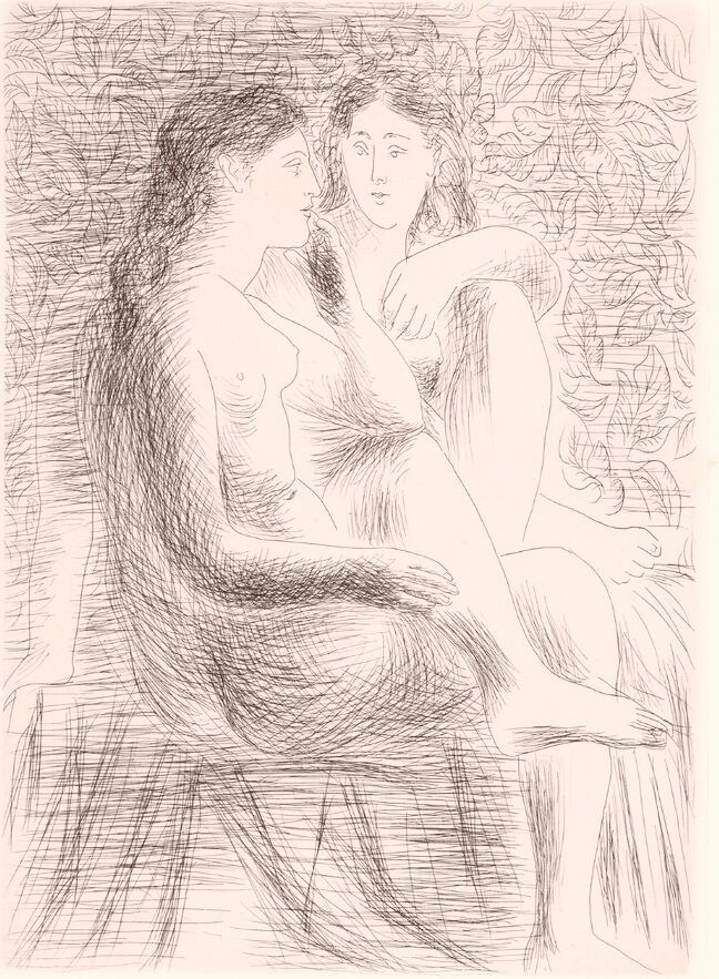 deux nus assis, image 1
