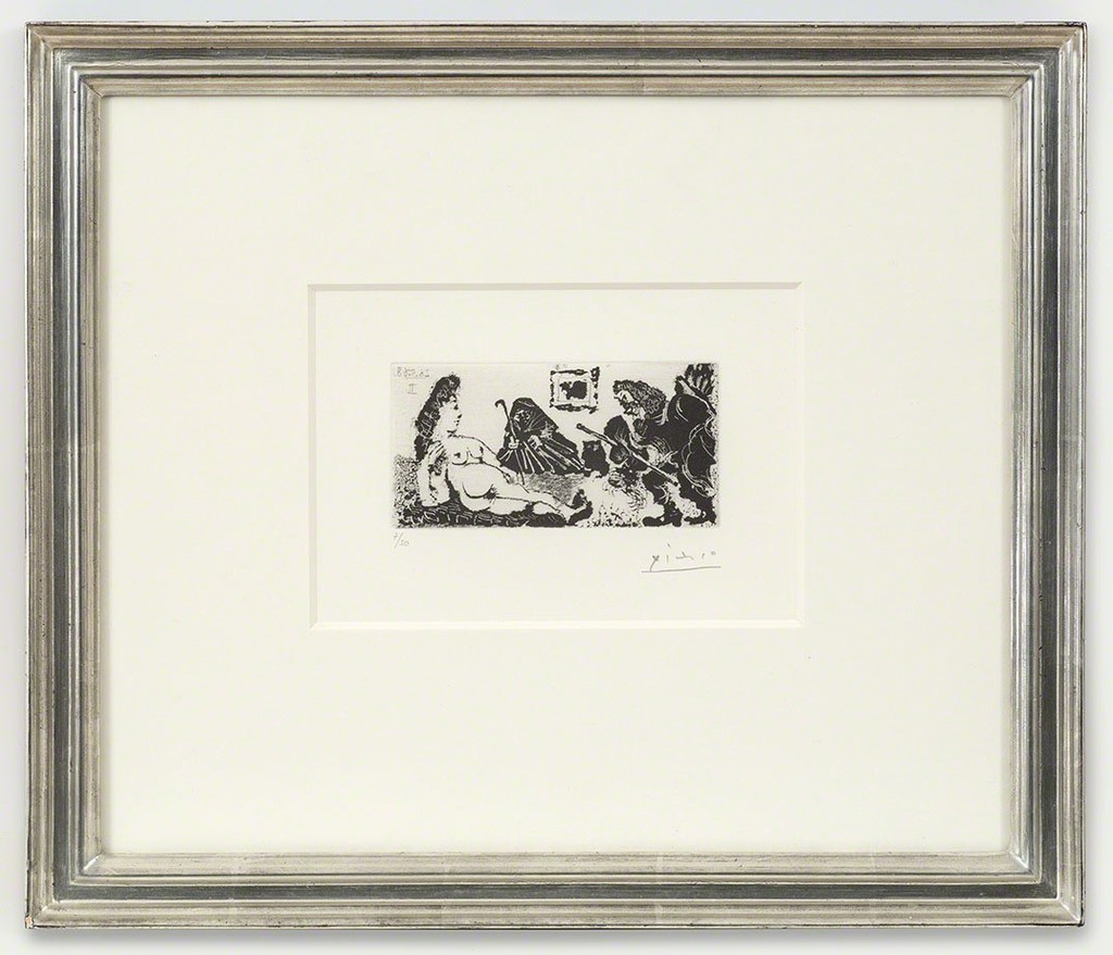 Pablo Picasso, Vieux beau saluant très bas une pupille de la Célestine, 26.5.68 II, 1968
