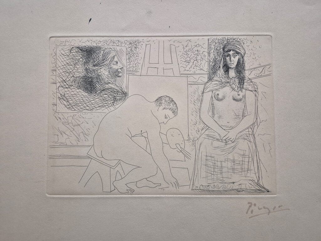 Pablo Picasso, Peintre ramassant son Pinceau (Le Chef-d'Oeuvre Inconnu), 1931