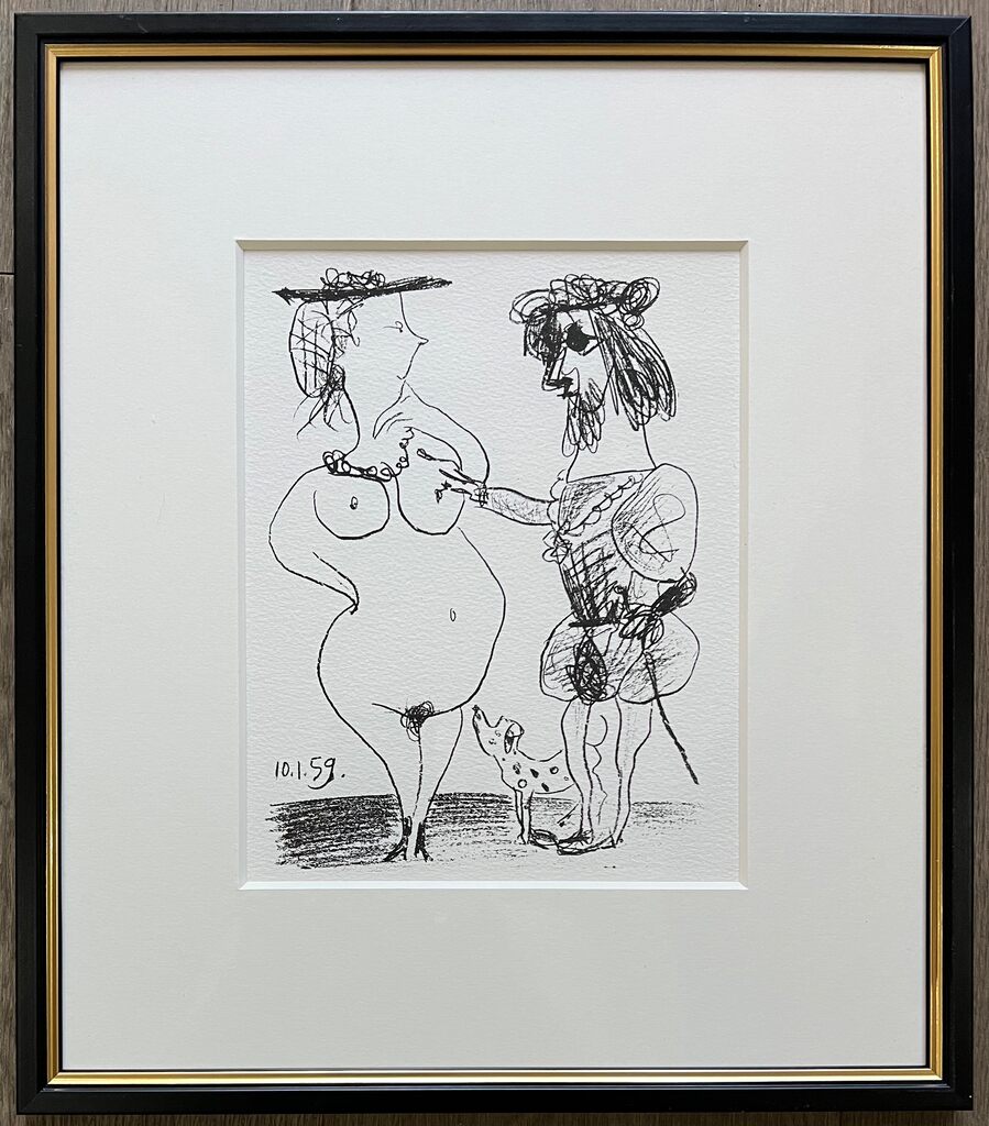 Pablo Picasso, Le Seigneur et la dame [The Lord and the Dame], 1959