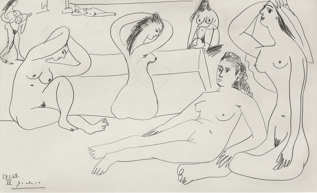 Pablo Picasso, Le Bain, 1968