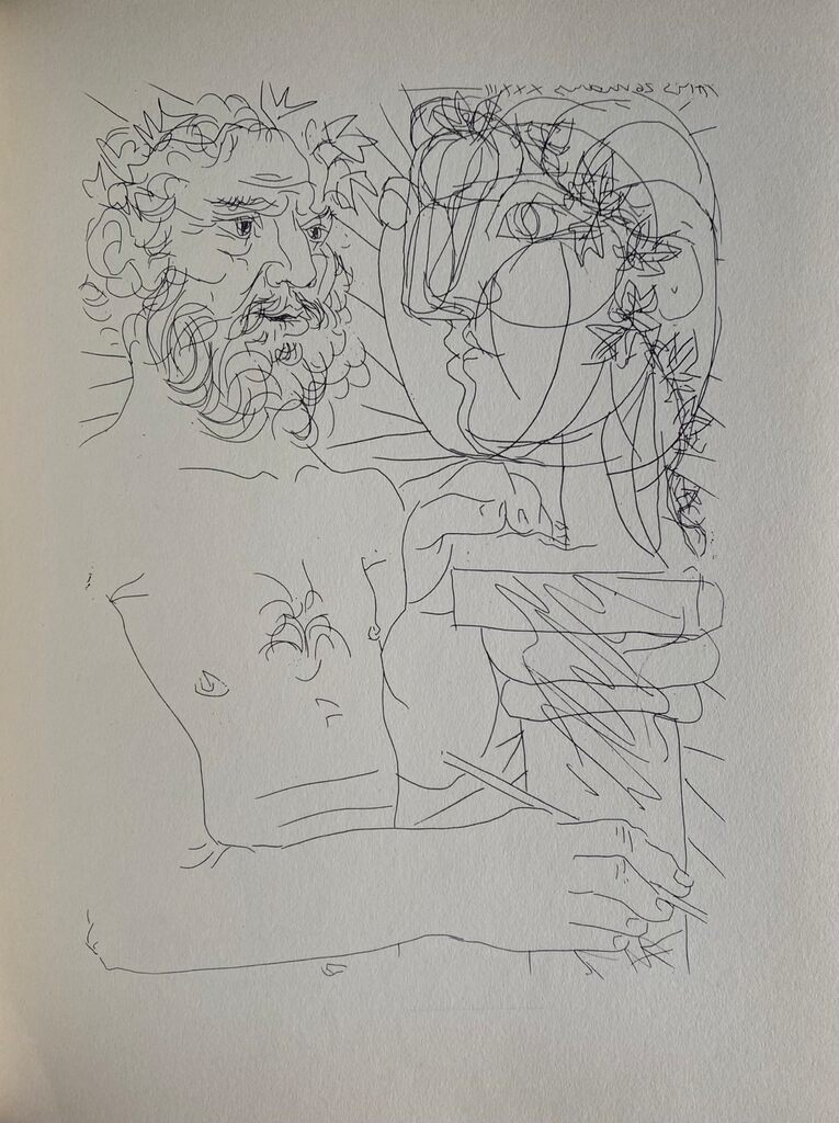 Vieux sculpteur au travail II, image 1