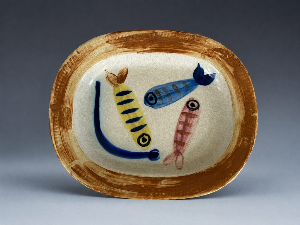 Pablo Picasso, AR31 Four polychrome fishes, 1947