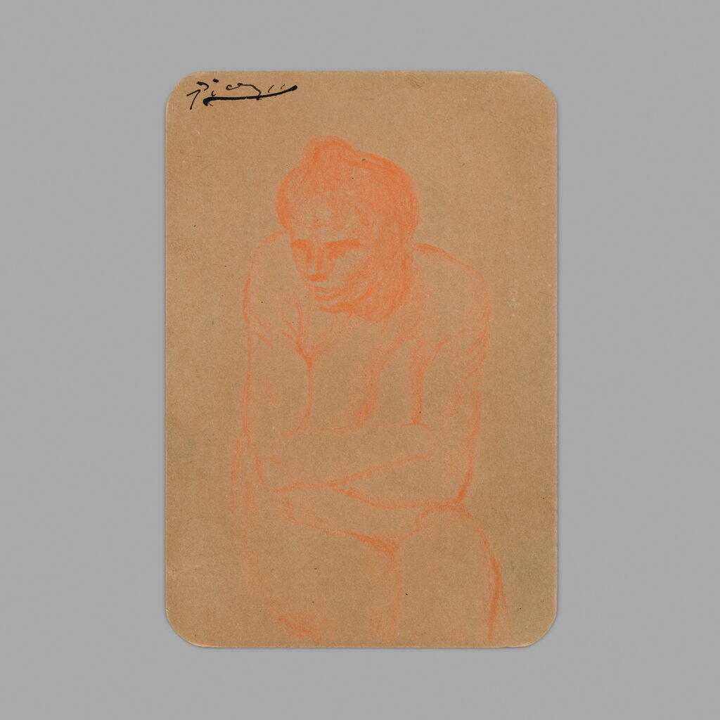 Seated Nude with Arms Crossed, image 1